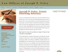 Tablet Screenshot of foleyestateplanning.com